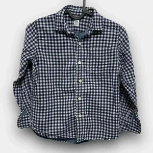 GAP KIDS button down boys shirt blue/white checkerboard‎ size M(8) reg